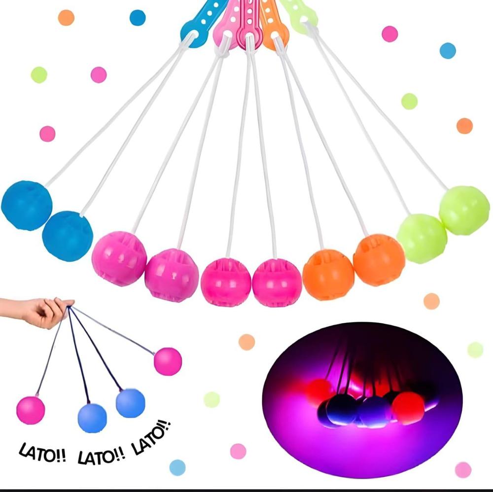 Lato Click Clacker Balls 12 Pack | Multicolor Kids Toy Set | Fun Stress Relief Toy