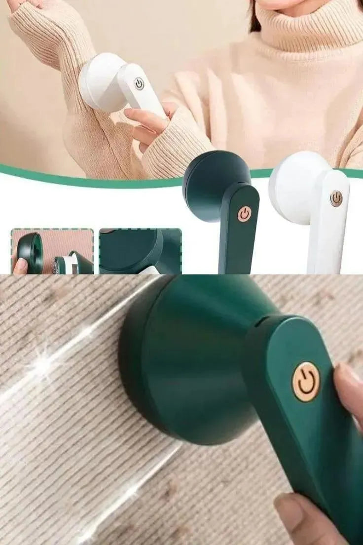 Electric Lint Remover | Fabric Shaver for Clothes | Portable Home Use | Green