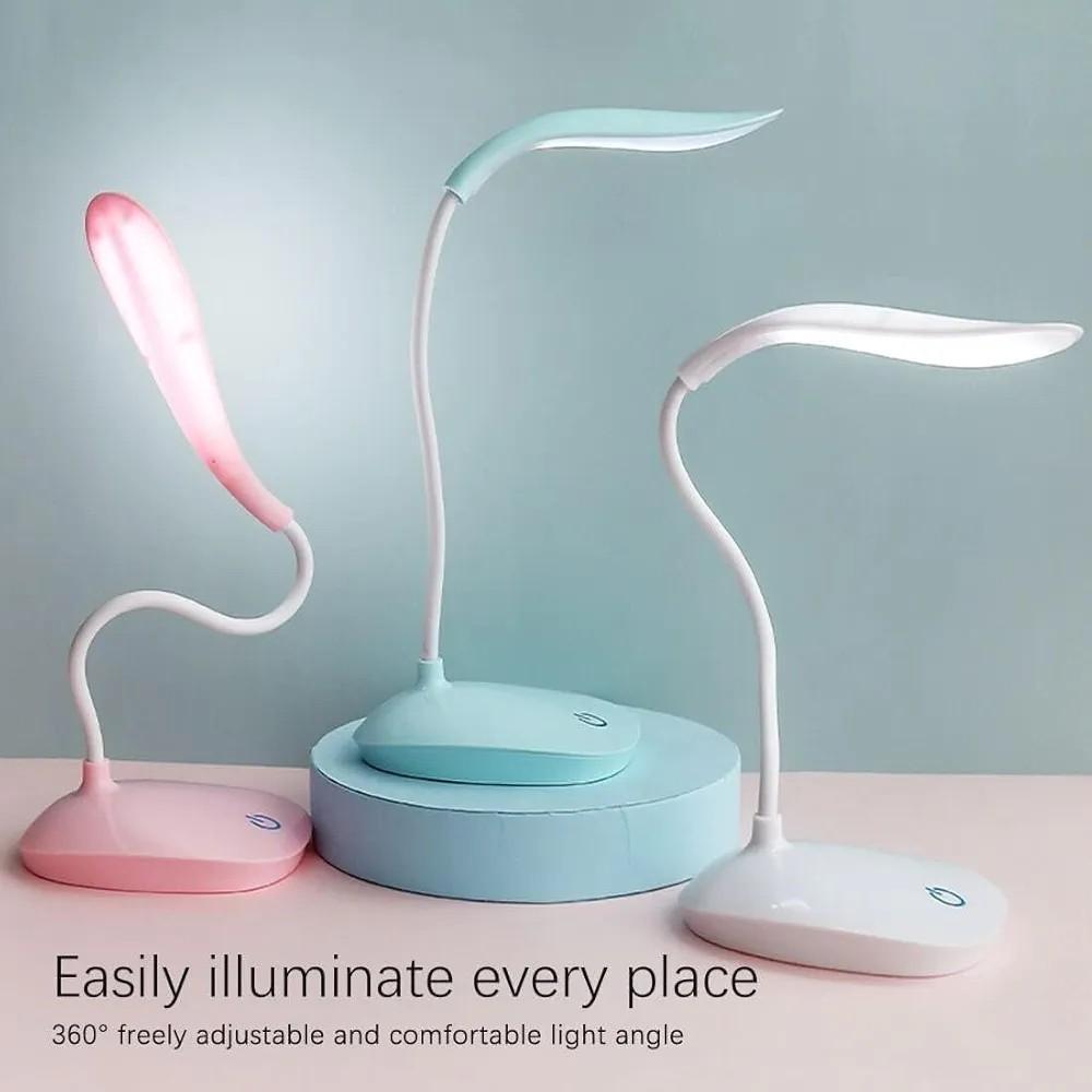 Rechargeable LED Table Lamp | 360° Adjustable | Touch Control | Eye Protection