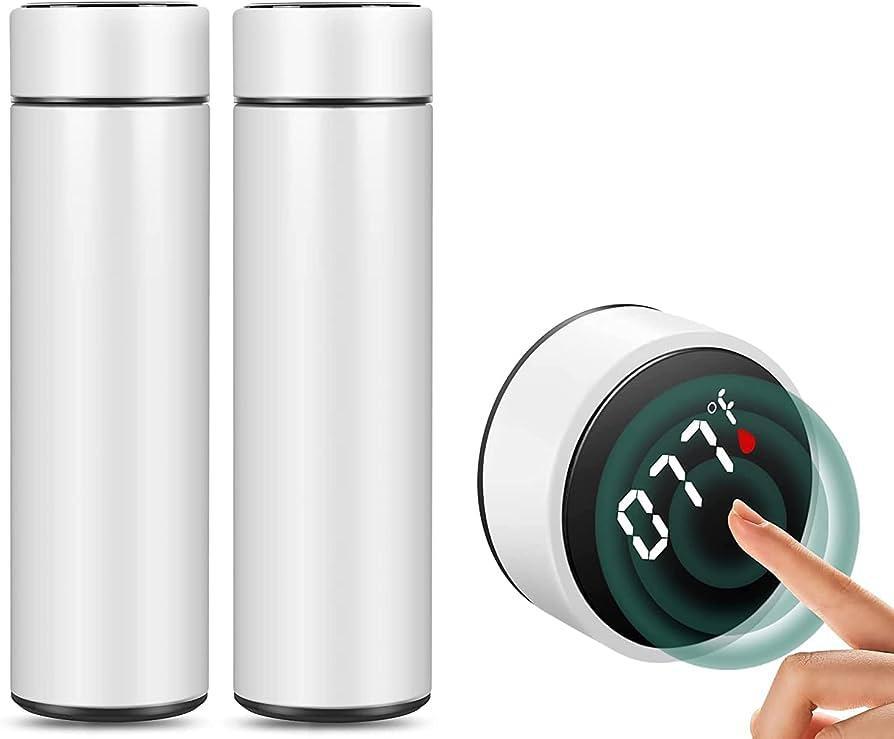 Smart Water Bottle with Hydration Reminder | LED Temperature Display | Rechargeable