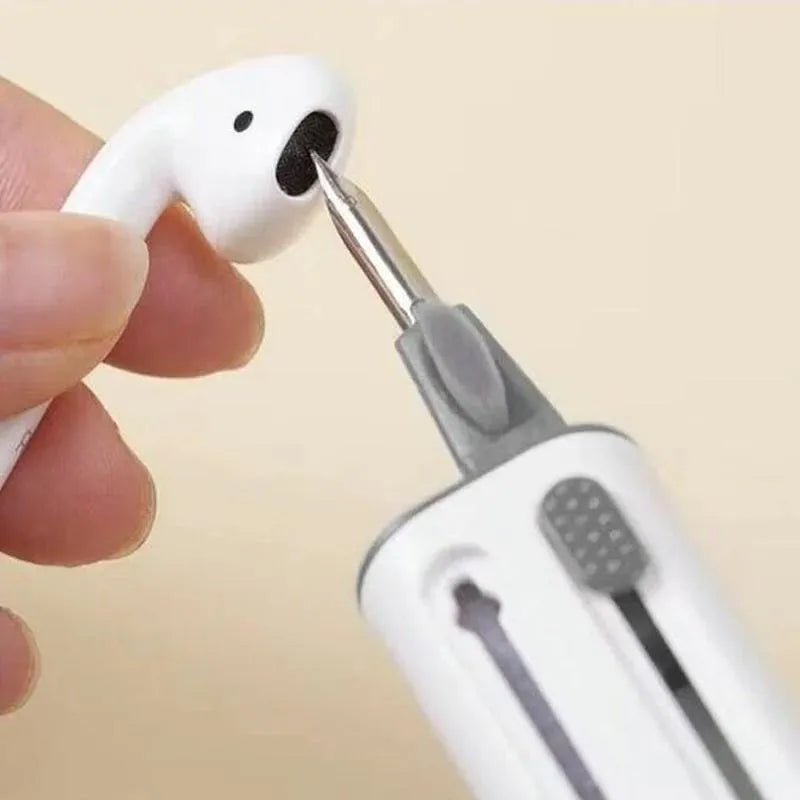 4-in-1 Earphone Cleaning Pen | Soft Bristle Brush | AirPods & Earbuds Cleaning Tool