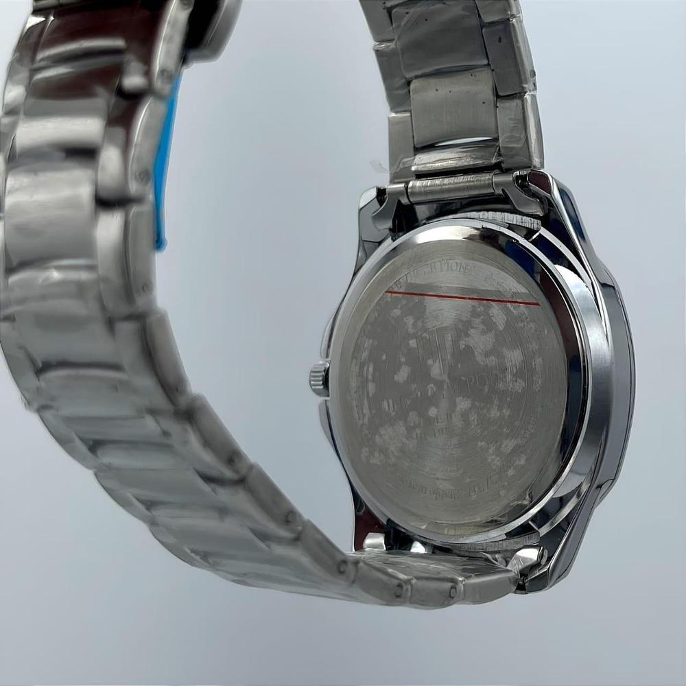 DYARNO Men's Analog Quartz Watch | Blue Dial | Stainless Steel Strap | Date Display