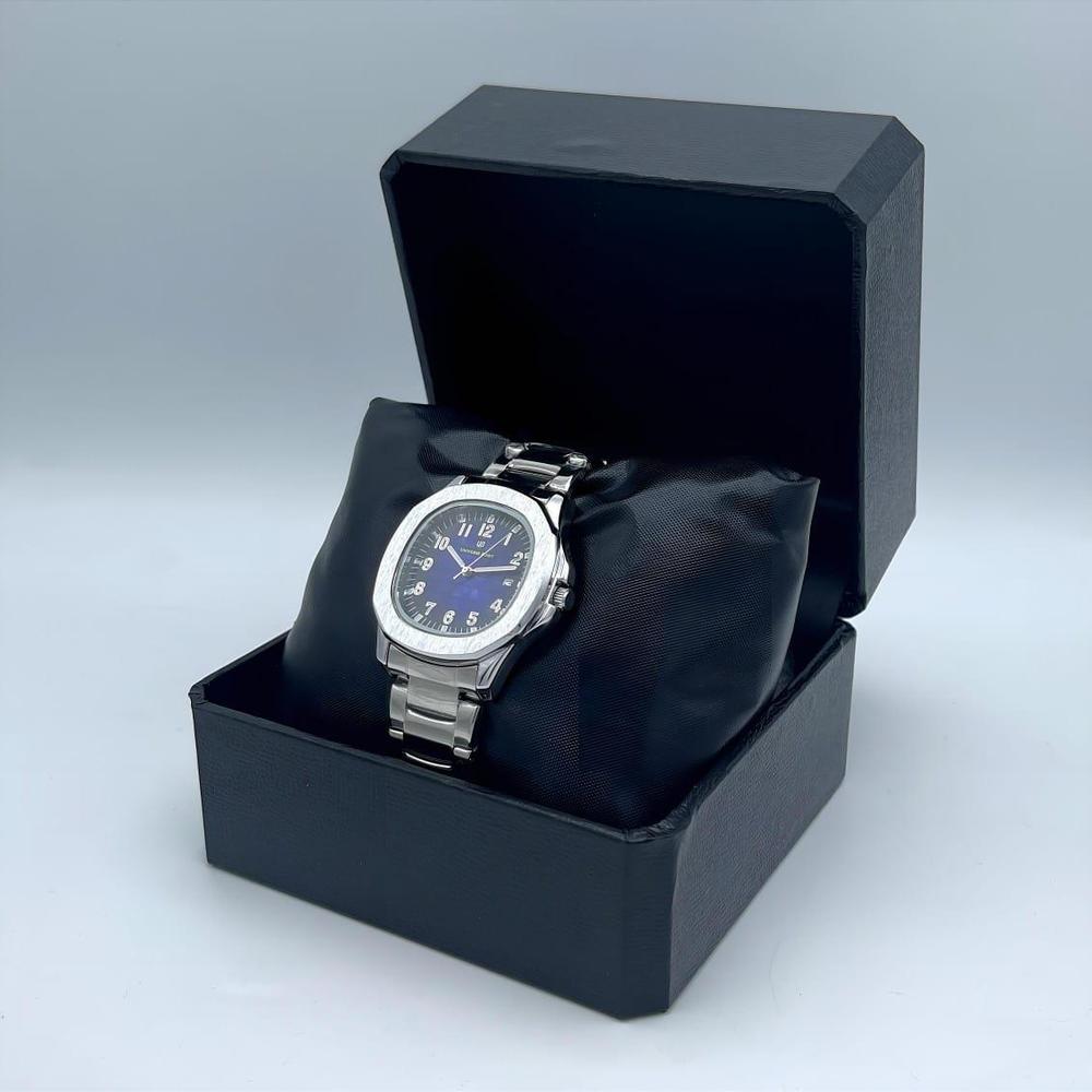 DYARNO Men's Analog Quartz Watch | Blue Dial | Stainless Steel Strap | Date Display