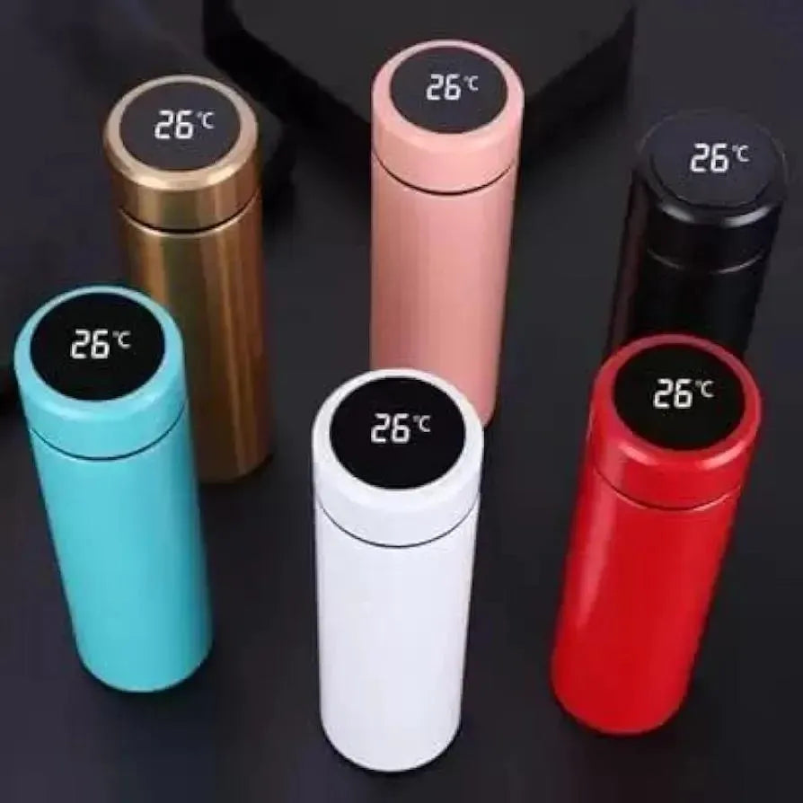Smart Water Bottle with Hydration Reminder | LED Temperature Display | Rechargeable